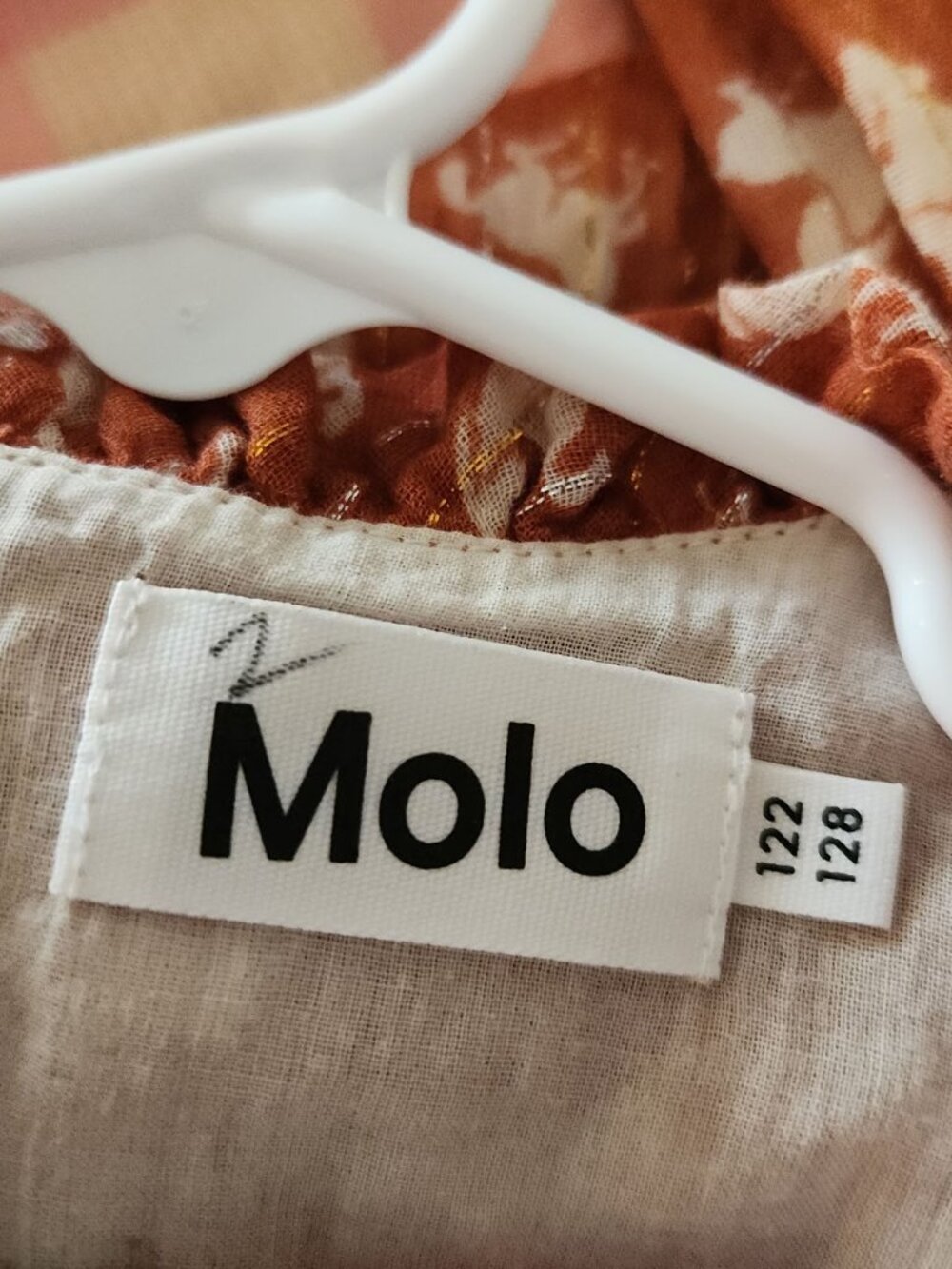 MOLO Clair Dress in Mini Horse Woven Cottagecore Metallic - Picture 8 of 8